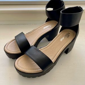 Black KOI Sandals US Size 10